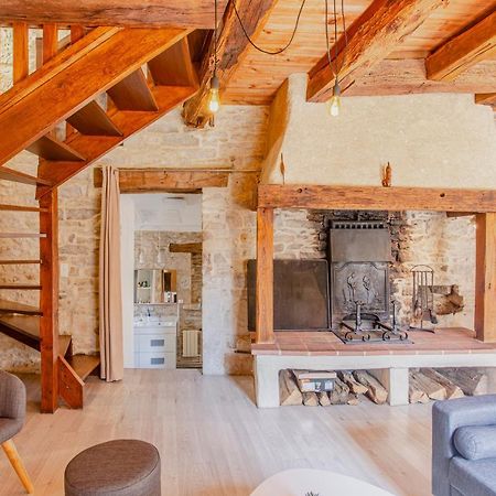 Maison En Pierres Au Coeur Du Village Medieval De Villeneuve Экстерьер фото