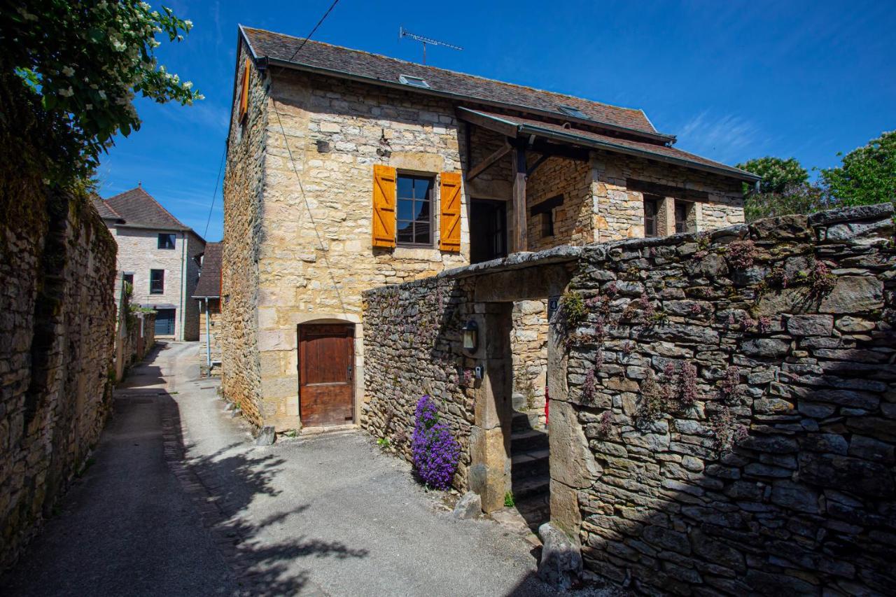 Maison En Pierres Au Coeur Du Village Medieval De Villeneuve Экстерьер фото