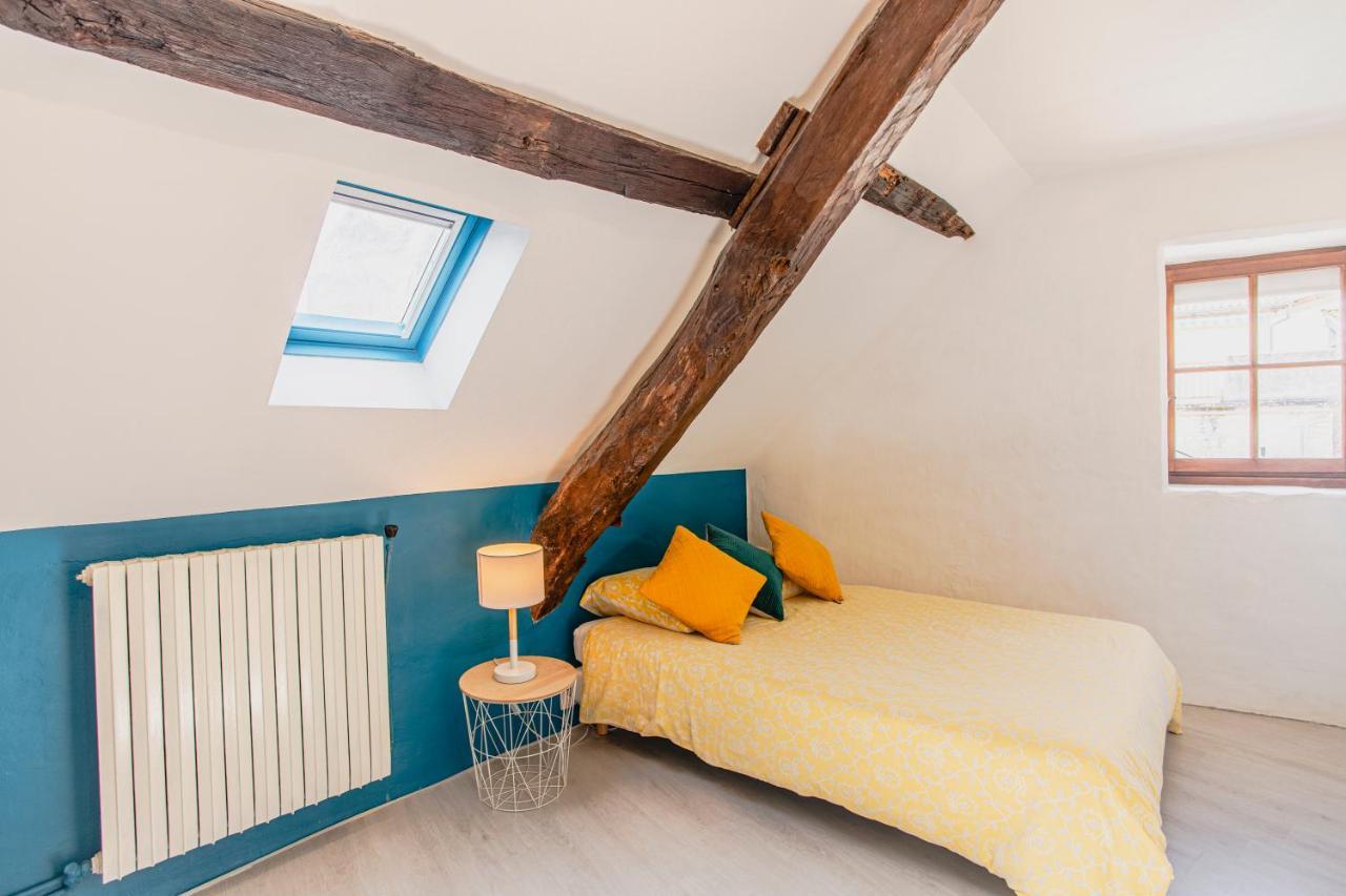 Maison En Pierres Au Coeur Du Village Medieval De Villeneuve Экстерьер фото